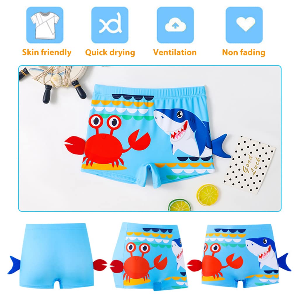 Proberos Swimming Short for Boys, Quick Dry Summer Boys Swimwear, Cartoon Prints Premium Polyester Swimming Pants for Kids Height 90-100cm, Weight 10-15kg Blue Proberos Swimming Short for Boys, Quick Dry Summer Boys Swimwear, Cartoon Prints Premium Polyester Swimming Pants for Kids Height 90-100cm, Weight 10-15kg Blue